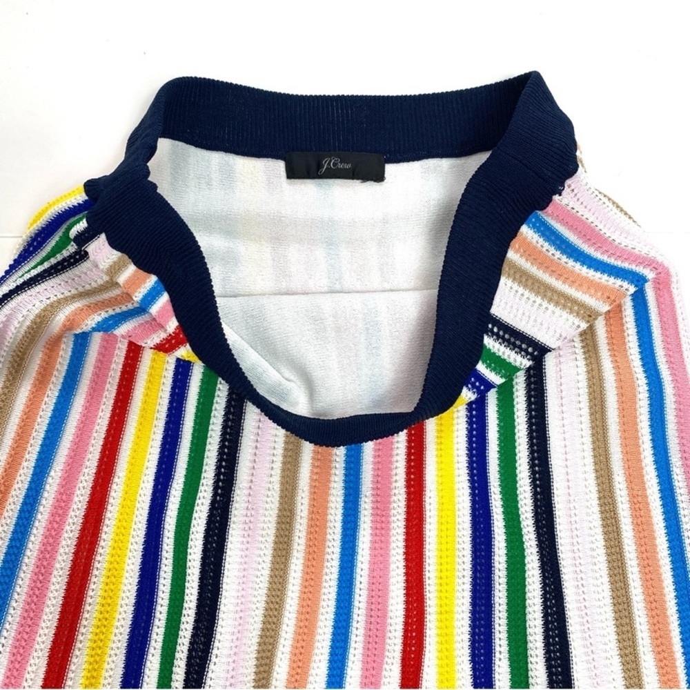 J.Crew Rainbow Striped Flowy Knit Midi Skirt Size S Style L6946 - Picture 7 of 11